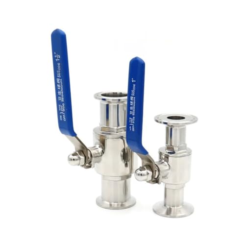 Válvula de bola sanitaria de acero inoxidable 304 con conexión rápida de 12.7mm 7