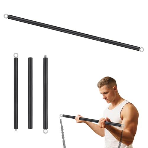 Prebene LAT Pull Down Bar, Gym LAT and Lift Pulldown Attachments, Straight Bar, Resistance Bands Bar, Home Gym Equipment, Muscle Building, Black
