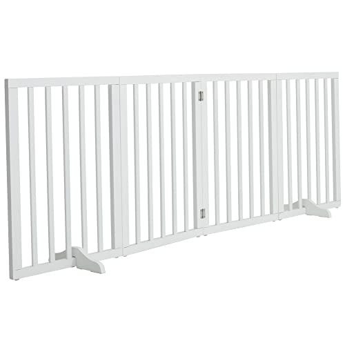 The Fellie Absperrgitter Hund, Freistehendes Schutzgitter mit Füßen,...