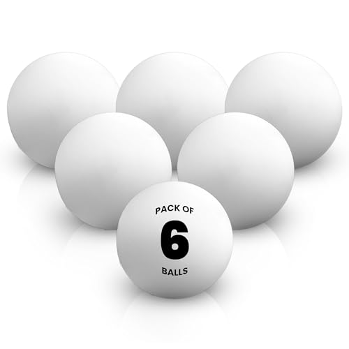 Lacrosse Balls Official Regulation Size | Durable Therapy Balls for Muscle Relief, Trigger Point Therapy, and Self-Massage - Portable for Gym & Travel | Ideal for Dog Play & Training (White_Pack of 6)