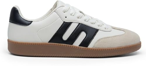 Image of ASTEROID Retro Inspired Low Top Casual Shoes with Durable Gum Sole Contrast Side Accents and Classic Lace Up for Versatile Wear