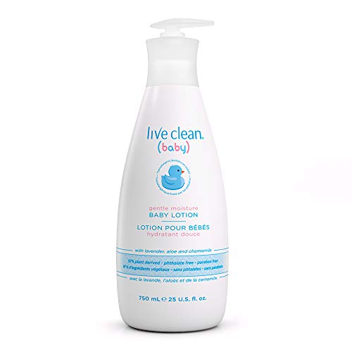 Live clean baby moisturizing baby lotion, 25 oz