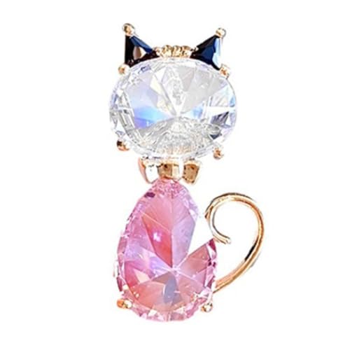 Image of Fashion Cute Crystal Animal Brooch Pins for Women Girls Cat Bird Corsage accessory Pin delicate accessory Party Ceremony