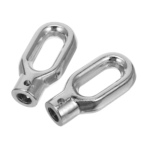 HONITANO 2 Stück Teiliges aus Robusten Silbernen Teleskop Ösen für Markisenbefestigung Vielseitig Kompatibel mit Unterschiedlichen Mechanischen Ausrüstungen Einfache Handhabung für Outdoor