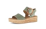 Gabor Damen Plateausandalen, Frauen Sandalen,Jollys,rot,Glitzer,blau,Rolling-Soft,Sensitive,Basic,Derby,Silber,rosa,grau,Lack,Pine,39 EU / 6 UK