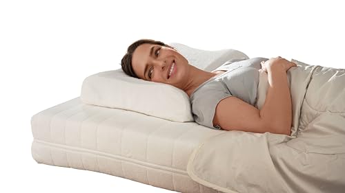 allnatura orthopädisches Nackenstützkissen 40x60 Sana-Vario 2 - Weiches anpassbares Kopfkissen (100% Naturkautschuk) - für Seitenschläfer Rückenschläfer - Höhe 11,5cm - Made in Germany