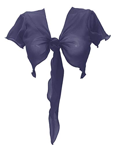 Image of Indian Trendy Women's Chiffon Short Sleeve Tie Top Choli Blouse Belly Dance Gypsy Tie Front Cardigan Tops