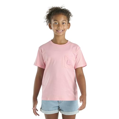 Image of Carhartt Kid's CA7109 Short-Sleeve Tonal Patch Pocket T-Shirt - Girls