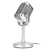 SIXRUN Vintage Microphone Clear Sound Adjustable Angle Wired Retro Condenser Mic for Karaoke Performance #1