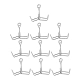 Cabilock 10 Pcs Spring Shut off Clamps Tubing Hose Valves Metal Water Tube Clips for Laboratory and Industrial Use