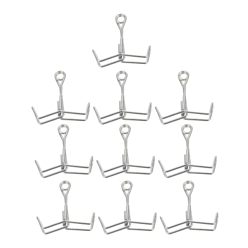 Healifty 10 Pcs Spring Hose Valves Shut off Tube Clamps Water Flow Control Tubing Clips Laboratory Elastic Water Pipe Clamps for Plumbing and Industrial Use