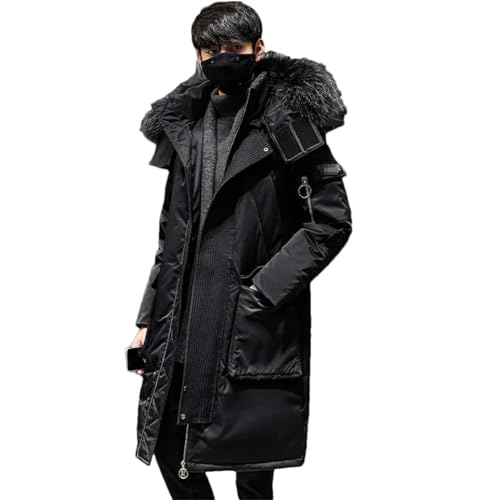 Amazon.com: Haitpant Winter Korean Men Parka Thicken Over The Knee