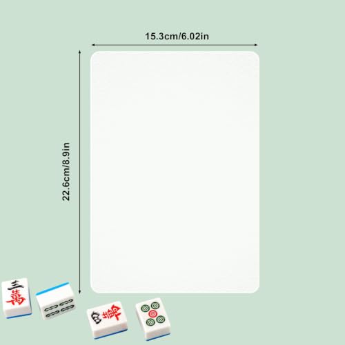2 piezas mezcladores para fichas de Mahjong PVC durable miniatura 2