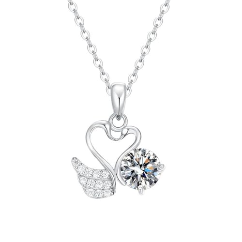 Collier moissanite 1ct, le cadeau parfait pour femme pour les fêtes
