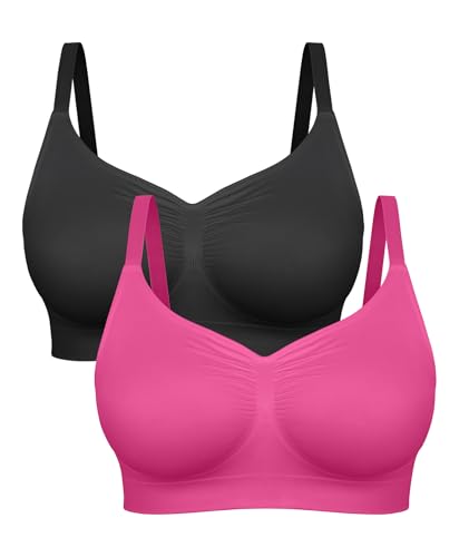 Image of FeelinGirl Bralettes for Women with Support Comfortable Bras No Underwire Seamless Everyday Bras