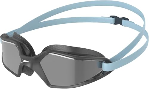 Speedo Unisex Hydropulse Schwimmbrille | Comfortable Fit | Adjustable Design Ardesia/Cool Grey/Chrome One Size