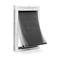 PetSafe Extreme Weather NEVER RUST Pet Door - Energy Efficient Door for Cats and Dogs –Insulated Flap System - Large - Plastic Frame