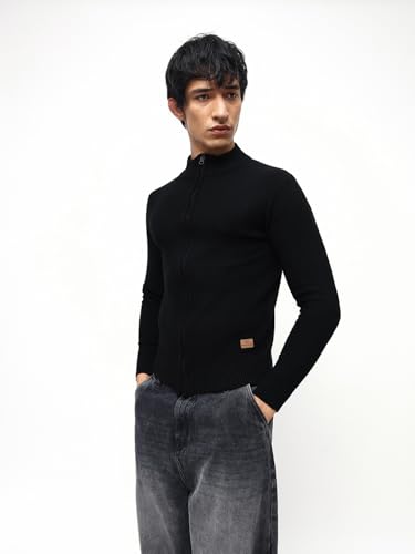 Image of High Star Men Acrylic Knitted Regular fit Highneck Full Sleeves Sweaters 28