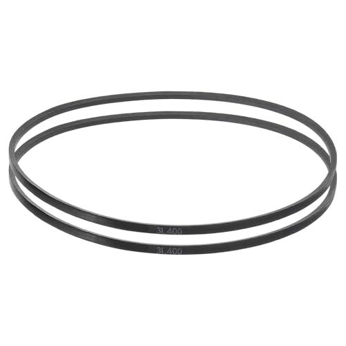 uxcell 2 Pcs 3L400 Classic Wrapped Rubber V-Belt, 40"(1016mm) Outside Circumference, 3L Profile V Belt 3/8" Width 7/32" Height