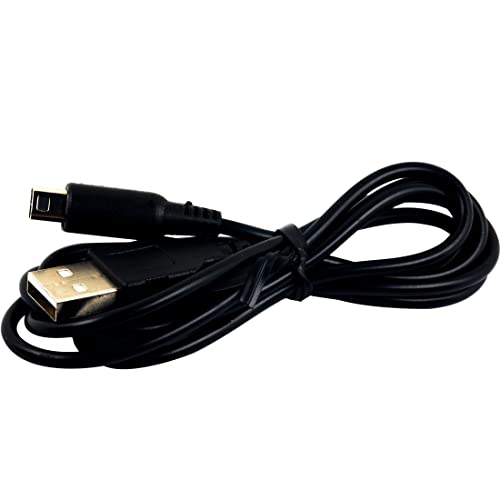 Image of 4pcs 3DS USB Charger Cable Power Charging Lead Compatible with Nintendo New 3DS, New 3DS XL, 3DS XL, 3DS, New 2DS, New 2DS XL, 2DS XL, 2DS, DSi, DSi XL (Black,1.2M /3.9FT)