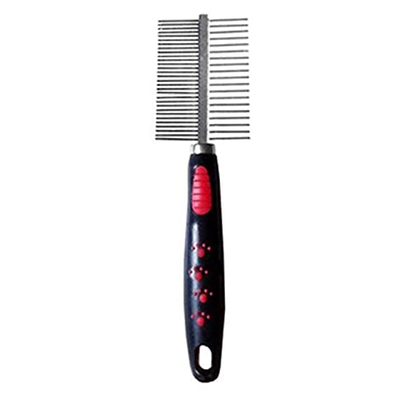 DOG TRUST Double Sided Pet Comb with Stainless Steel Teeth Anti Shedding Brush, Grooming Tool (B0BBGXCCVM) Amazon Price History, Amazon Price Tracker