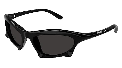 Balenciaga Bb0229S 001 Sunglasses Black/Grey Rectangle Shape 59Mm #TOP24