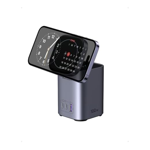 UGREEN Nexode 100W Chargeur USB C GaN avec MagSafe 15W USB C Rapide Compatible avec iPhone 15 Plus Pro Max 14 13 12 Galaxy S23 Ultra Plus MacBook Pro Air iPad Mini, 2M Câble Alimentation Inclus