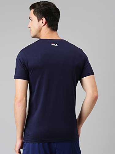 Image of FILA Men's Solid Straight T-Shirt
