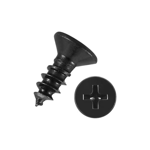 Kozelo 100 vis Phillips bois, #3x1/4", acier noir
