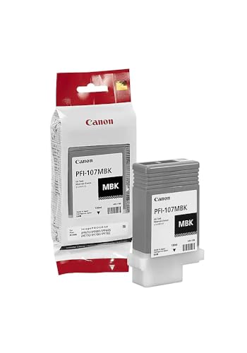 Cartouche PFI-107MBK noir mat Canon originale 130 ml pour traceur IPF