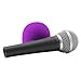 LEFXMOPHY Purple SM58 Windscreen, SM48 Pop Filter, Mic Foam Replacement for Shure SM58 SM48 BETA 58A Microphone Windsock Cover 3-pack