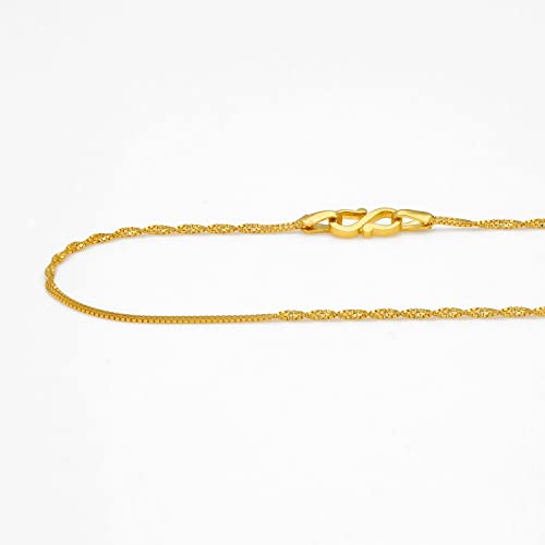 Image of Malabar Gold & Diamonds BIS Hallmark (750) 18K Yellow Gold Chain for Women