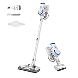 Tineco A10 Cordless Stick Vacuum Cleaner, Lightweight and Quiet, LED Headlights, Powerful Handheld Vacuum for Hard Floor Carpet with Attachments, Wall-Mounted Dock