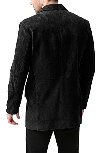 BGSD Men Robert 3-Button Suede Leather Blazer Sport Coat Jacket (Also available in Big and Tall and Short)4