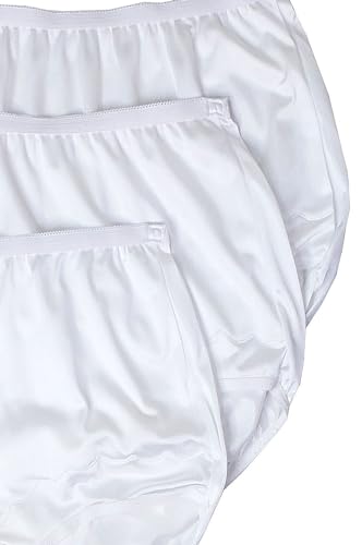 Women's Underwear Nylon Brief High Waist Scallop Trim 3-Pack 719 - Image 3