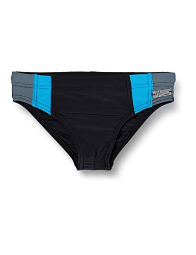 Haute pression Garçon 515 Slips de bain, Noir/Gris/Turquoise, 12 ans EU