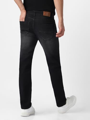 Image of Urbano Fashion Men's Regular Fit Washed Jeans Stretchable