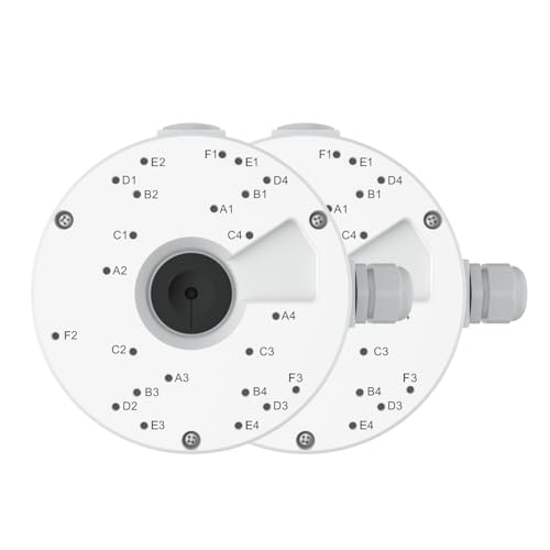 REOLINK Junction Box D20(2 Pack) Designed for Dome Cameras RLC-520A, RLC-820A, RLC-1224A, E1 Outdoor Series, RLC-823A 16X, RLC-843A, Duo 2V PoE, Duo 3V PoE