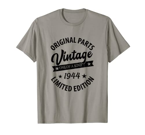 Vintage Born in 1944 - Regalo de cumpleaños clásico retro Camiseta