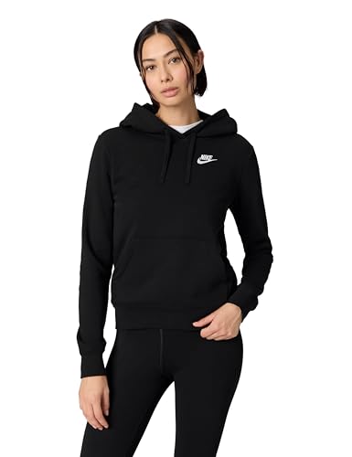 Nike Club Po Kapuzenpullover Black/White M Nike Club Po Kapuzenpullover Black/White M
