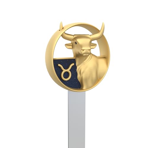 Metalmorphose - Marcapáginas signo del zodiaco Tauro - signo astrológico Tauro - Regalo para hombre, mujer y niño