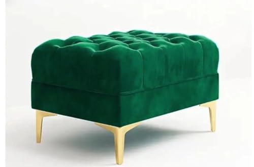 Image of A to Z Furniture Modern Classic Fabric & Valvet Tufted Chesterfield Sofa Living Room and Office (Green)