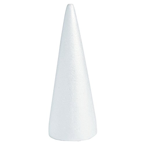 Fun Express DIY Large White Foam Cones - 12