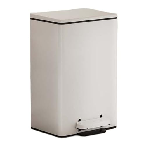 Bote de basura con pedal y tapa acero inoxidable 21L miniatura 1