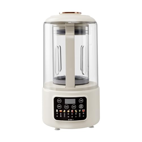 1.75L Fabricante de Leche de Soya y Nueces a Prueba de Sonido, Multifuncional con Limpieza de Un Solo Toque, Mantener Caliente y Temporizador de 12H para Leches Caseras a Base de Almendra y Avena