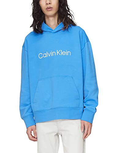 Calvin Klein Men's Relaxed Fit Logo French Terry Hoodie