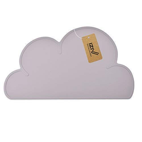 iZiv Bambino Silicone Centrino Mignon Nuvola Mini Portatile Bambino Impermeabile Pranzo Tovagliette Tavolo Tappeto - Couleur-4