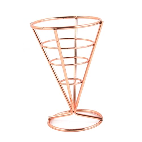 SOLUSTRE Fry Stand Cone Ice Holder Appetizer Serving Rack Stylish Snack Display for Restaurants Cafes and Home Use Material Lightweight Easy to Clean
