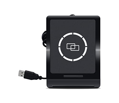 REVERSE Lector de Tarjeta Inteligente,USB Smart Card Reader,DNI Electrónico Lector, Lector de Tarjetas de Memoria,Lector de Tarjetas electrónicas