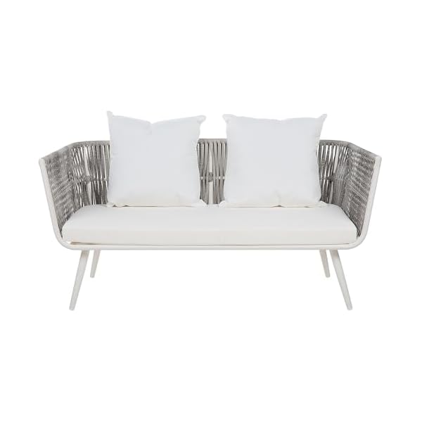 Patioco Ragusa Rattan Gartenmöbel-Set Cremeweiß